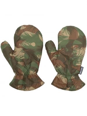 Handschuh mit print mit camouflage-print Moschino grün