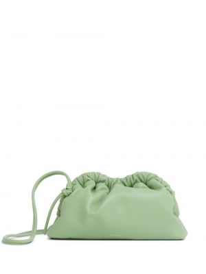 Kožna clutch torbica Mansur Gavriel zelena