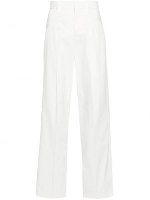 Pantalon droit taille haute Isabel Marant blanc
