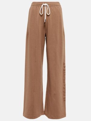 Pantalones de chándal de algodón 's Max Mara beige