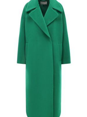 Кашемировое шерстяное пальто Chapurin зеленое