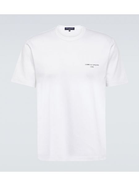 Jersey t-shirt aus baumwoll Comme Des Garçons Homme weiß