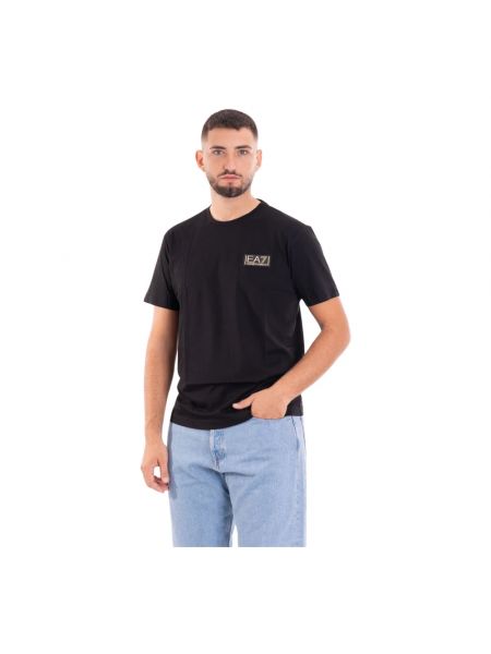 Koszulka casual Emporio Armani Ea7 czarna