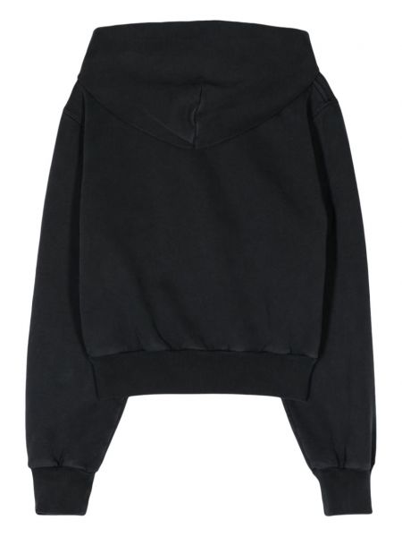 Kapučdžemperis ar rāvējslēdzēju Balenciaga melns