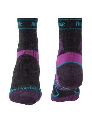 Sportske čarape od merino vune Bridgedale ljubičasta