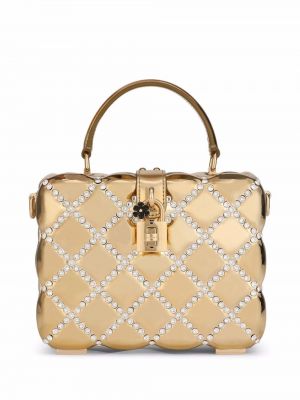 Чанта за ръка Dolce & Gabbana златисто