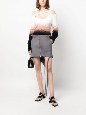 Asymetrické mini sukně na zip Ottolinger