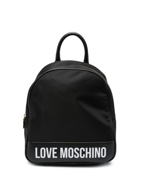 Batoh s potlačou Love Moschino čierna