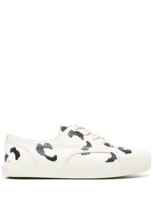 Leopard trykt sneakers Alexander Wang hvit