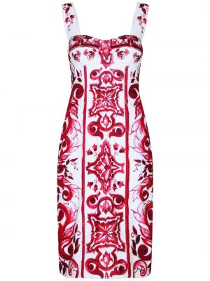 Rochie fără mâneci cu imagine Dolce & Gabbana