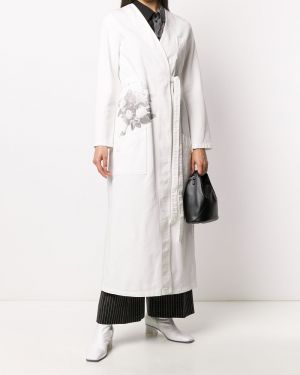 Geblümt mantel mit print Mm6 Maison Margiela weiß