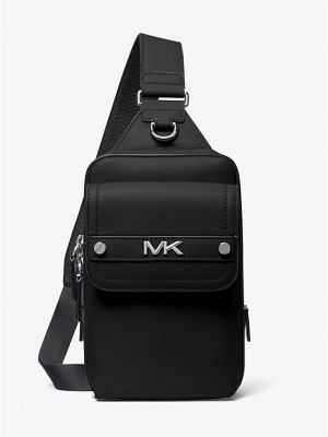 Сумка кросс-боди Michael Kors Varick Medium Leather Sling черный