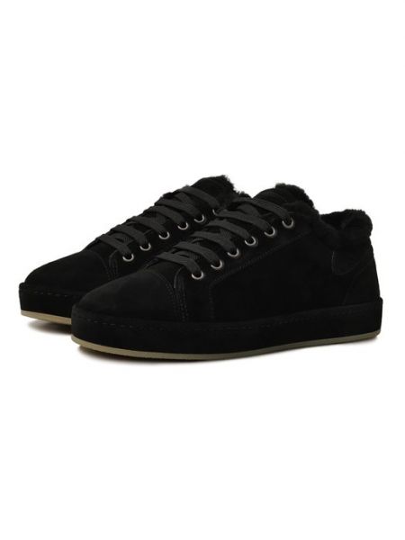 Замшевые кеды Gz-city Giuseppe Zanotti Design черные