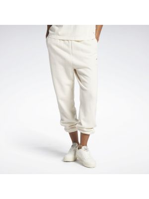 Teplákové nohavice Reebok Classics biela