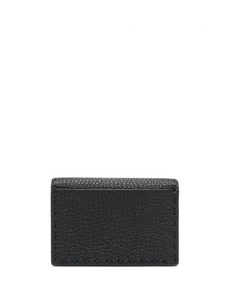 Kožená peněženka s potiskem Fendi černá