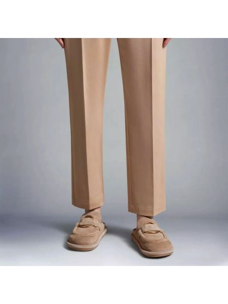 Pantalones rectos Moncler marrón
