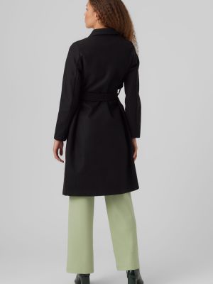 Приталенное пальто Vero Moda черное
