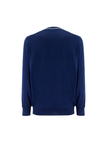 Sweatshirt mit rundem ausschnitt Brunello Cucinelli blau