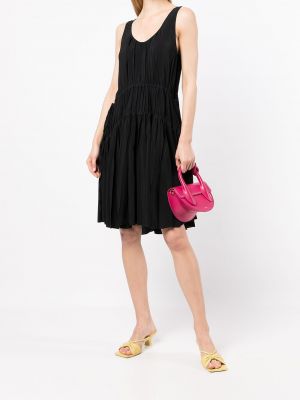 Kleid mit plisseefalten N°21 schwarz