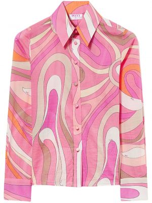 Hemd aus baumwoll mit print Pucci pink
