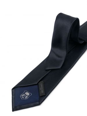 Saténová kravata Corneliani modrá