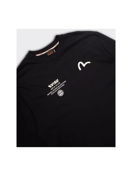 Camiseta de manga larga Evisu negro
