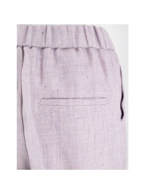 Pantalones rectos Peserico violeta