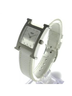 Zegarek ze stali chirurgicznej Hermès Vintage biały