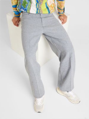 Pantalon plissé Weekday gris