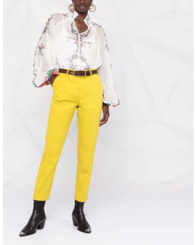 Pantalones chinos Etro amarillo