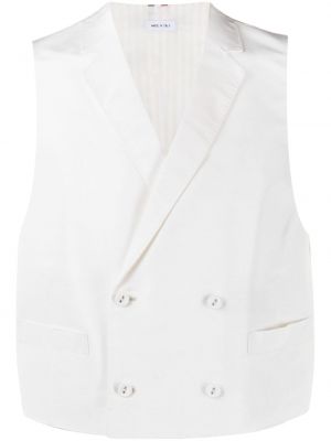 Hedvábná vesta Thom Browne bílá