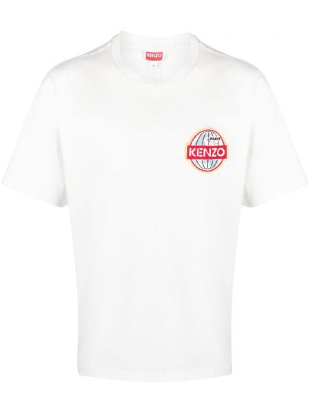 T-shirt di cotone oversize Kenzo bianco