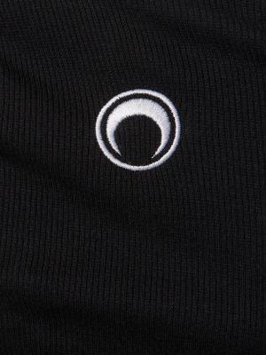 Camiseta sin mangas de algodón Marine Serre negro