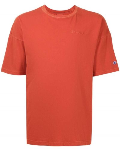 Camiseta con bordado Champion naranja