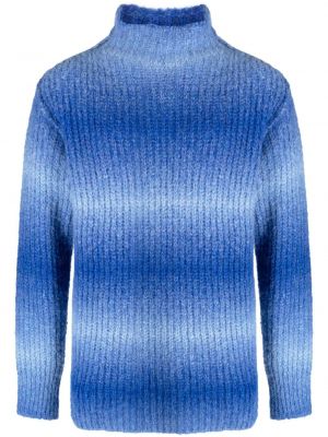Пуловер с градиентным принтом Roberto Collina синьо