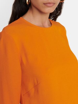 Sukienka z frędzli Taller Marmo pomarańczowa