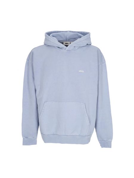 Fleece hoodie Obey blau