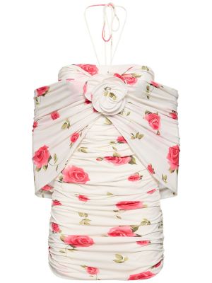 Mini šaty s potiskem jersey Magda Butrym růžové
