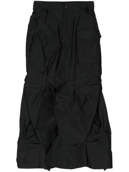 Spódnica midi asymetryczna Junya Watanabe czarna