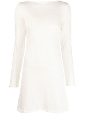 Плетена мини рокля Tom Ford бяло