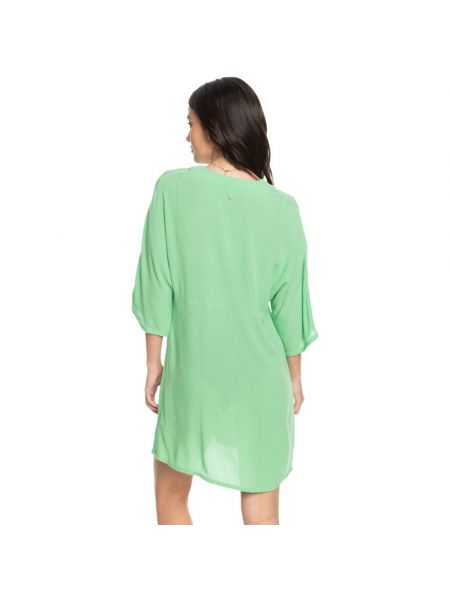Платье мини с коротким рукавом Roxy зеленое