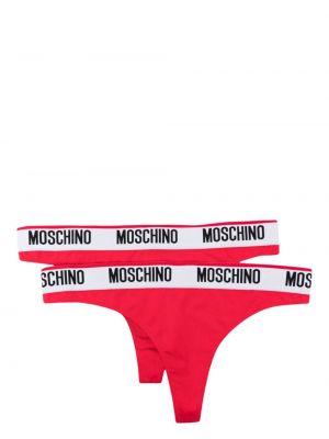 Kalhotky string jersey Moschino červené