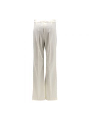 Pantalones de lana Erika Cavallini blanco