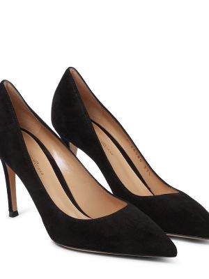 Mocka pumps Gianvito Rossi svart