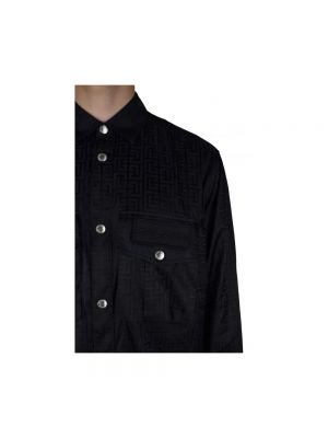 Camisa de nailon oversized Balmain negro