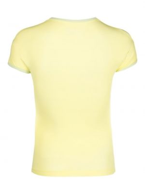 T-shirt avec imprimé slogan Sunnei jaune