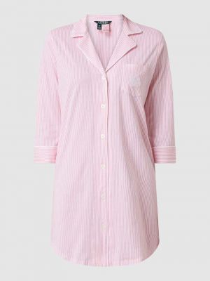 Koszula nocna w grochy Lauren Ralph Lauren różowa