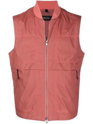 Zip vest Zegna rød