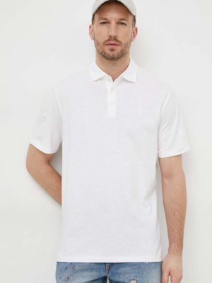 Ленена поло тениска Polo Ralph Lauren бяло