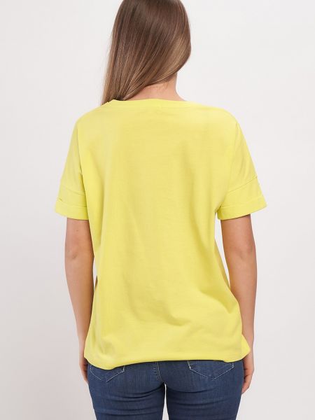 Хлопковая футболка с принтом Lee Cooper желтая